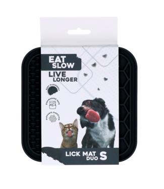 Eat Slow Live Longer Eat Slow Live Longer Lick Mat Duo S Grijs