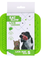 Eat Slow Live Longer Eat Slow Live Longer Lick Mat Duo S Groen