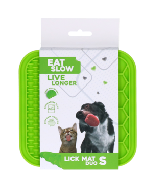 Eat Slow Live Longer Eat Slow Live Longer Lick Mat Duo S Groen