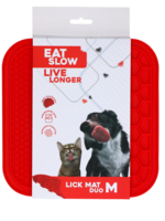 Eat Slow Live Longer Eat Slow Live Longer Lick Mat Duo M Rood