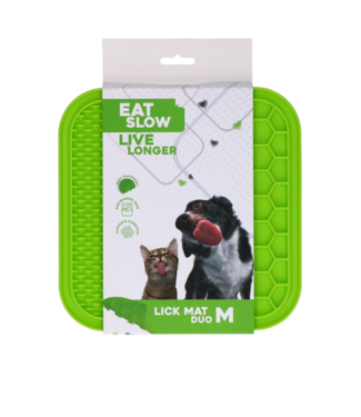 Eat Slow Live Longer Eat Slow Live Longer Lick Mat Duo M Groen