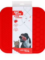 Eat Slow Live Longer Eat Slow Live Longer Lick Mat Duo L Rood
