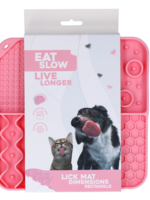 Eat Slow Live Longer Eat Slow Live Longer Lick Mat Dimensions Rectangle Roze