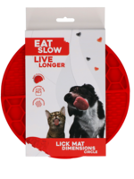 Eat Slow Live Longer Eat Slow Live Longer Lick Mat Dimensions Circle Rood