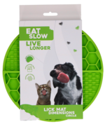 Eat Slow Live Longer Eat Slow Live Longer Lick Mat Dimensions Circle Groen