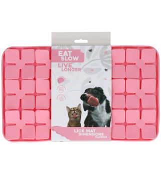 Eat Slow Live Longer Eat Slow Live Longer Lick Mat Dimensions Flower Roze