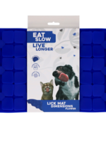 Eat Slow Live Longer Eat Slow Live Longer Lick Mat Dimensions Flower Blauw