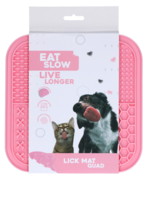 Eat Slow Live Longer Eat Slow Live Longer Lick Mat Quad Roze
