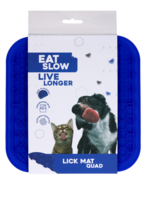 Eat Slow Live Longer Eat Slow Live Longer Lick Mat Quad Blauw