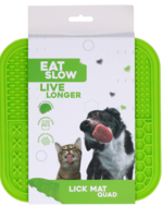 Eat Slow Live Longer Eat Slow Live Longer Lick Mat Quad Groen