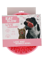 Eat Slow Live Longer Eat Slow Live Longer Lick Mat Wobble Bowl Roze