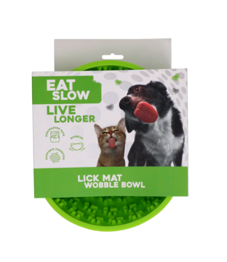Eat Slow Live Longer Eat Slow Live Longer Lick Mat Wobble Bowl Groen