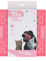 Eat Slow Live Longer Eat Slow Live Longer Lick Mat Bones Roze