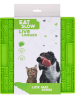 Eat Slow Live Longer Eat Slow Live Longer Lick Mat Bones Groen