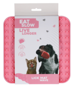 Eat Slow Live Longer Eat Slow Live Longer Lick Mat Wave Roze