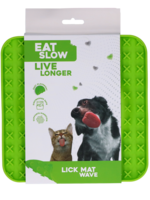 Eat Slow Live Longer Eat Slow Live Longer Lick Mat Wave Groen