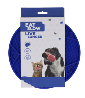 Eat Slow Live Longer Eat Slow Live Longer Lick Mat Soccer Ball Blauw