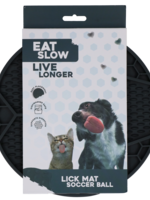 Eat Slow Live Longer Eat Slow Live Longer Lick Mat Soccer Ball Grijs