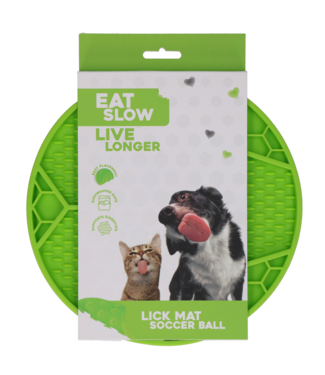 Eat Slow Live Longer Eat Slow Live Longer Lick Mat Soccer Ball Groen