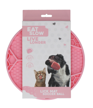 Eat Slow Live Longer Eat Slow Live Longer Lick Mat Soccer Ball Roze
