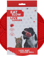 Eat Slow Live Longer Eat Slow Live Longer Lick Mat Soccer Ball Rood