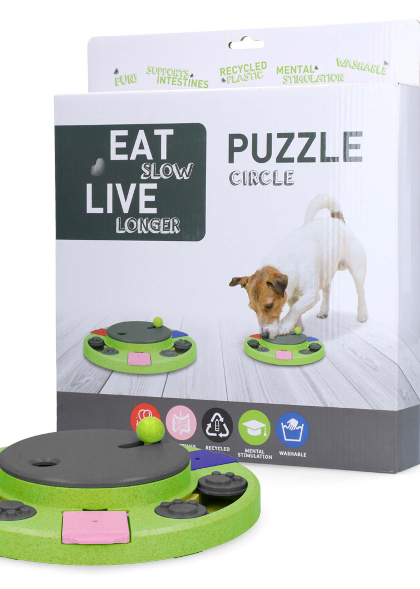 Eat Slow Live Longer Eat Slow Live Longer Puzzle Circle
