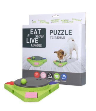 Eat Slow Live Longer Eat Slow Live Longer Puzzle Triangle