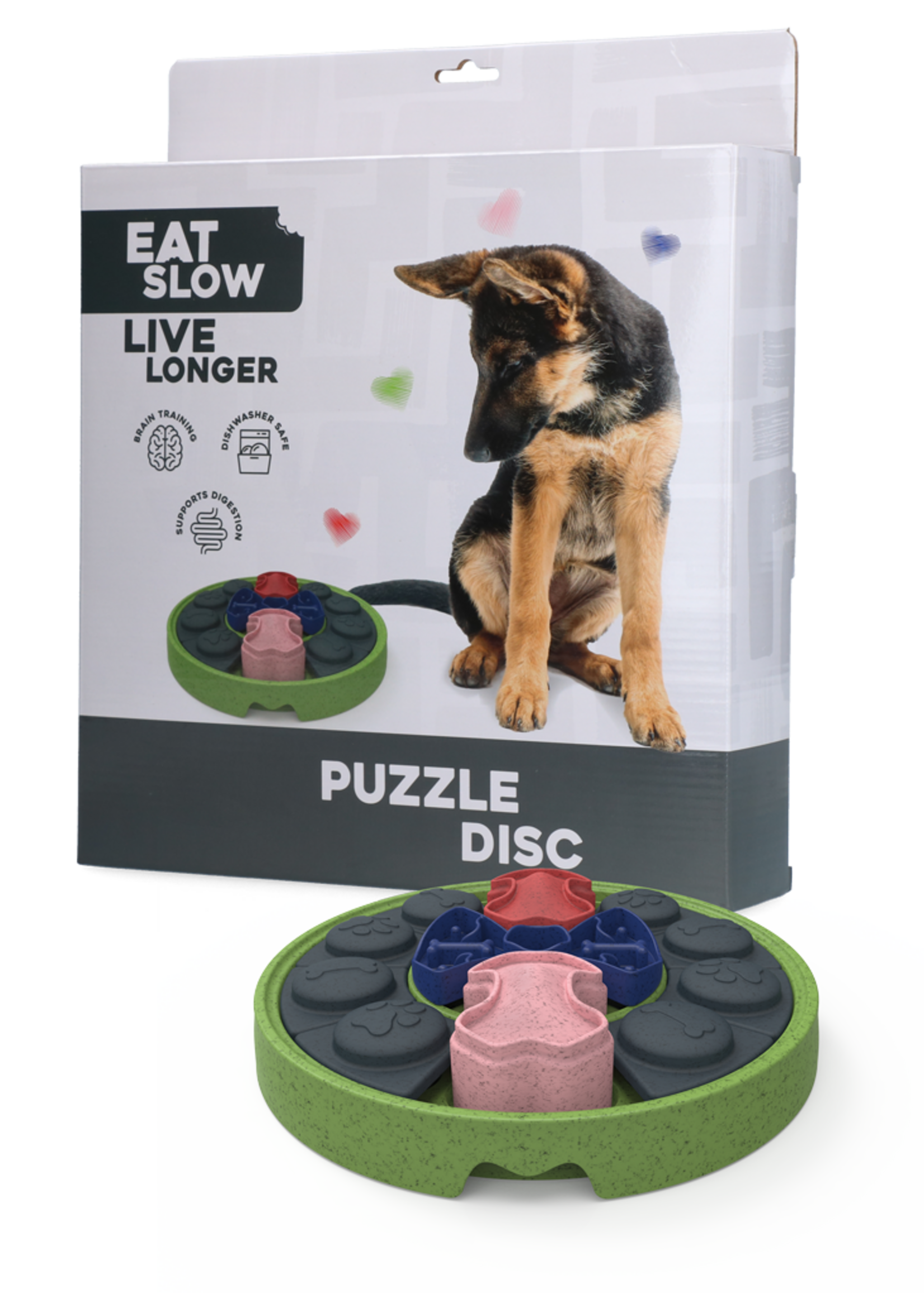 Eat Slow Live Longer Eat Slow Live Longer Puzzle Disc
