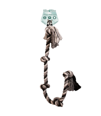 Floss Toss Natural Dental Ropes Floss Toss Dental Rope 5 Knot - 145 cm