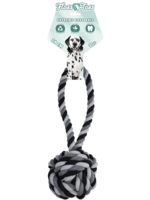 Floss Toss Natural Dental Ropes Floss Toss Dental Rope Exteme Tug and Ball - 60 cm