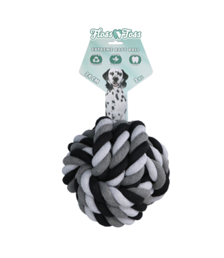 Floss Toss Natural Dental Ropes Floss Toss Dental Rope Exteme Ball - 24 cm