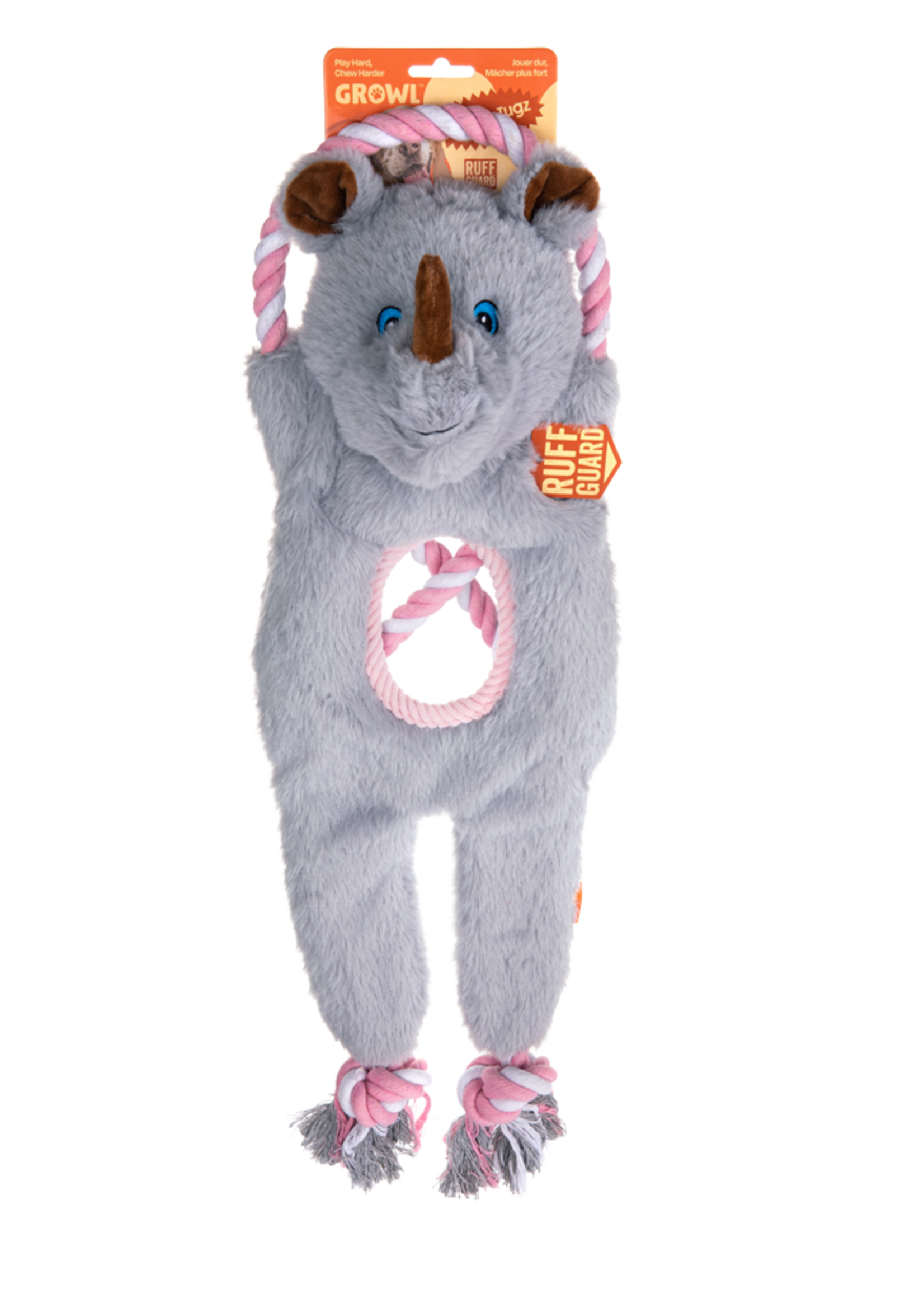 Growl Growl Jungle Tugz Rocky de Neushoorn