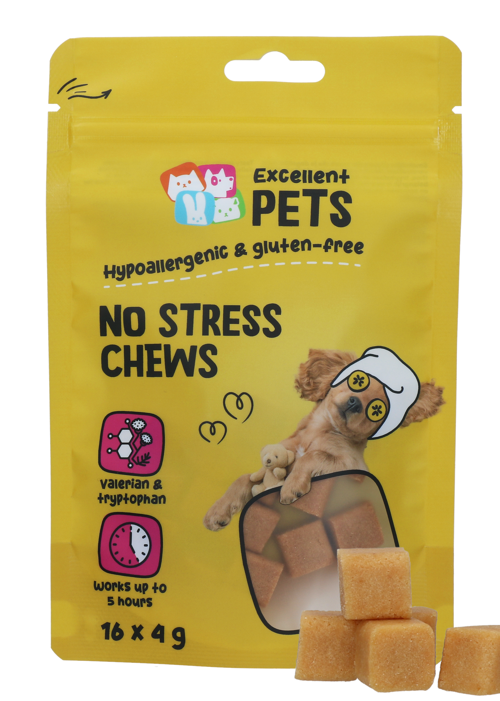 Excellent Pets Excellent Pets No Stress Soft Chews 16 x 4 g