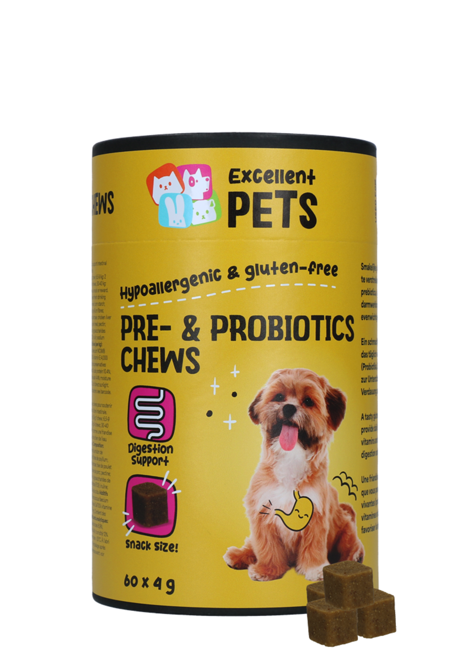 Excellent Pets Excellent Pets Pre- & Probiotics Chews 60 Treats