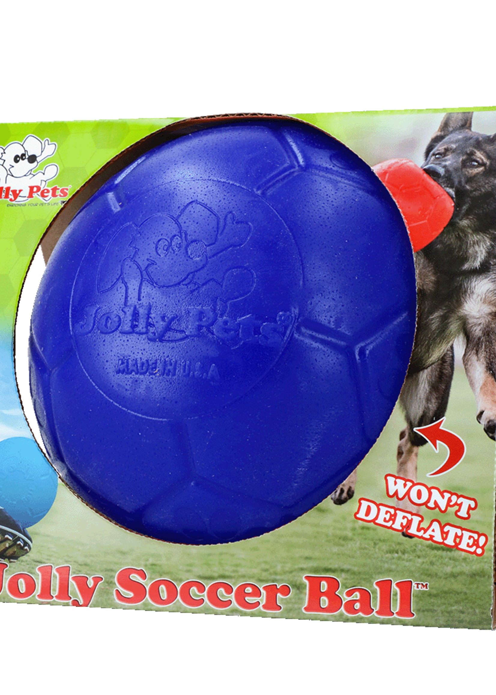 Jolly Pets Jolly Soccer Ball Blauw L (20 cm)