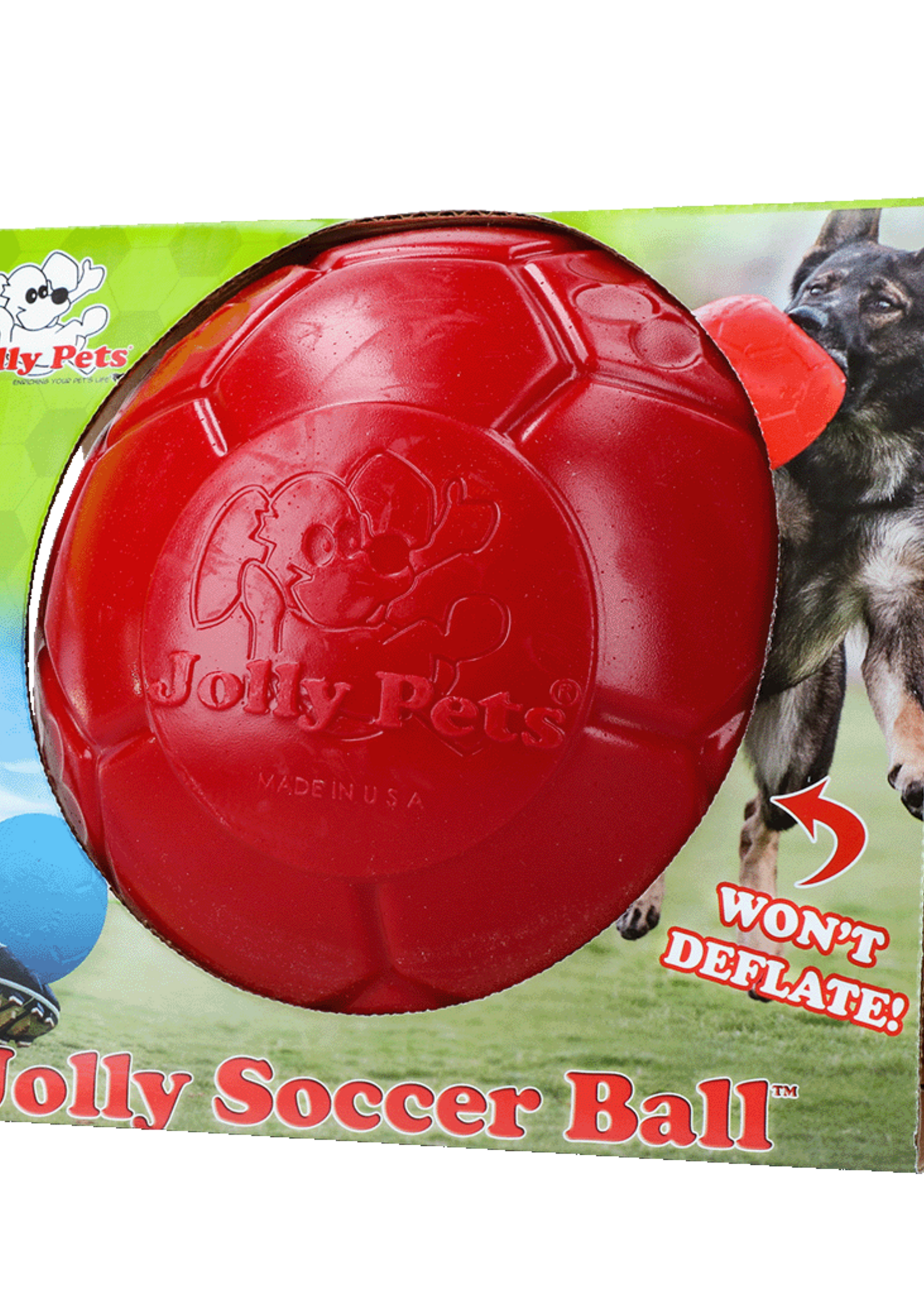 Jolly Pets Jolly Soccer Ball Rood L (20 cm)