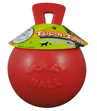 Jolly Pets Jolly Tug-n-Toss Rood M (15 cm)
