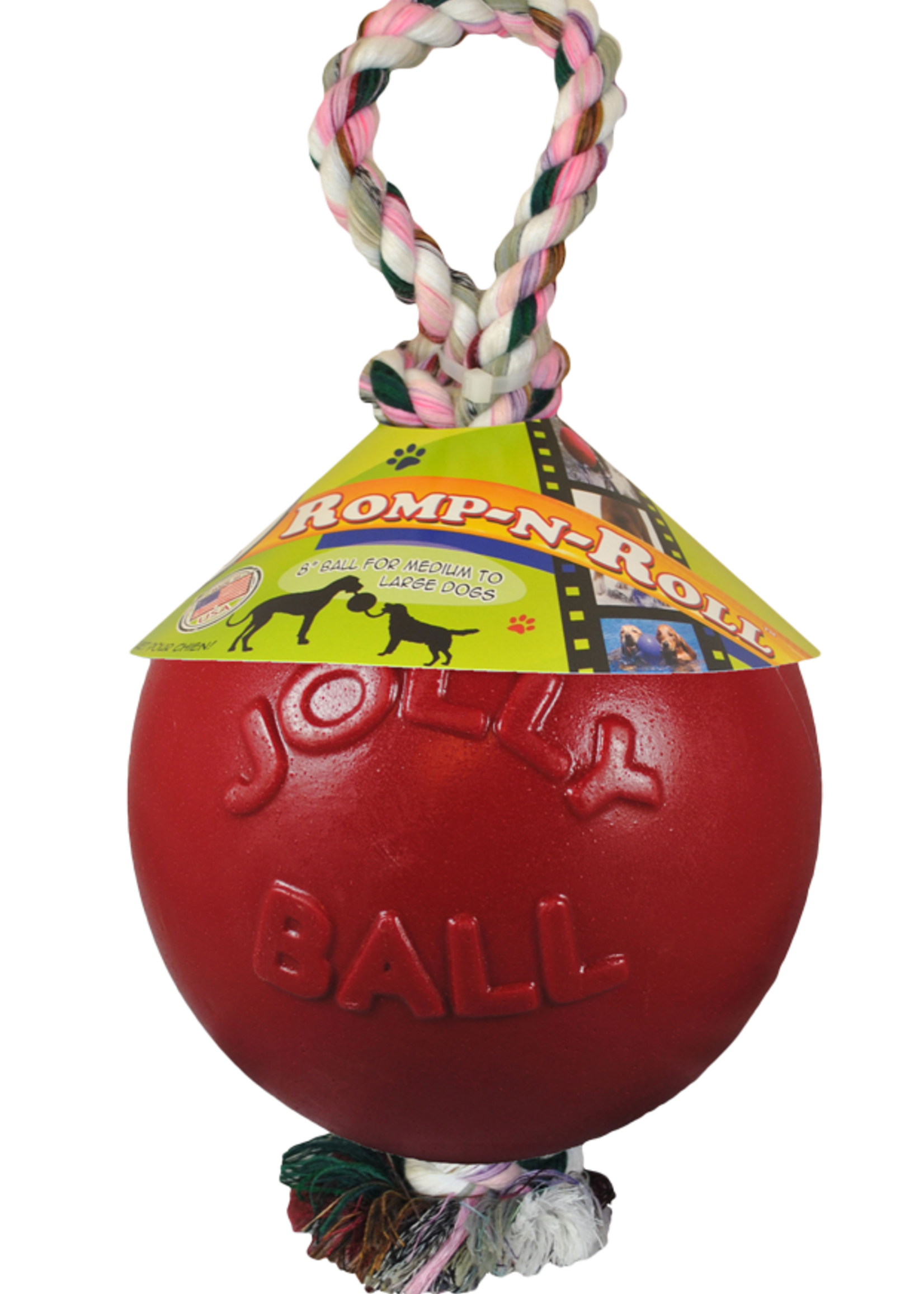 Jolly Pets Jolly Romp-n-Roll Rood S (10 cm)