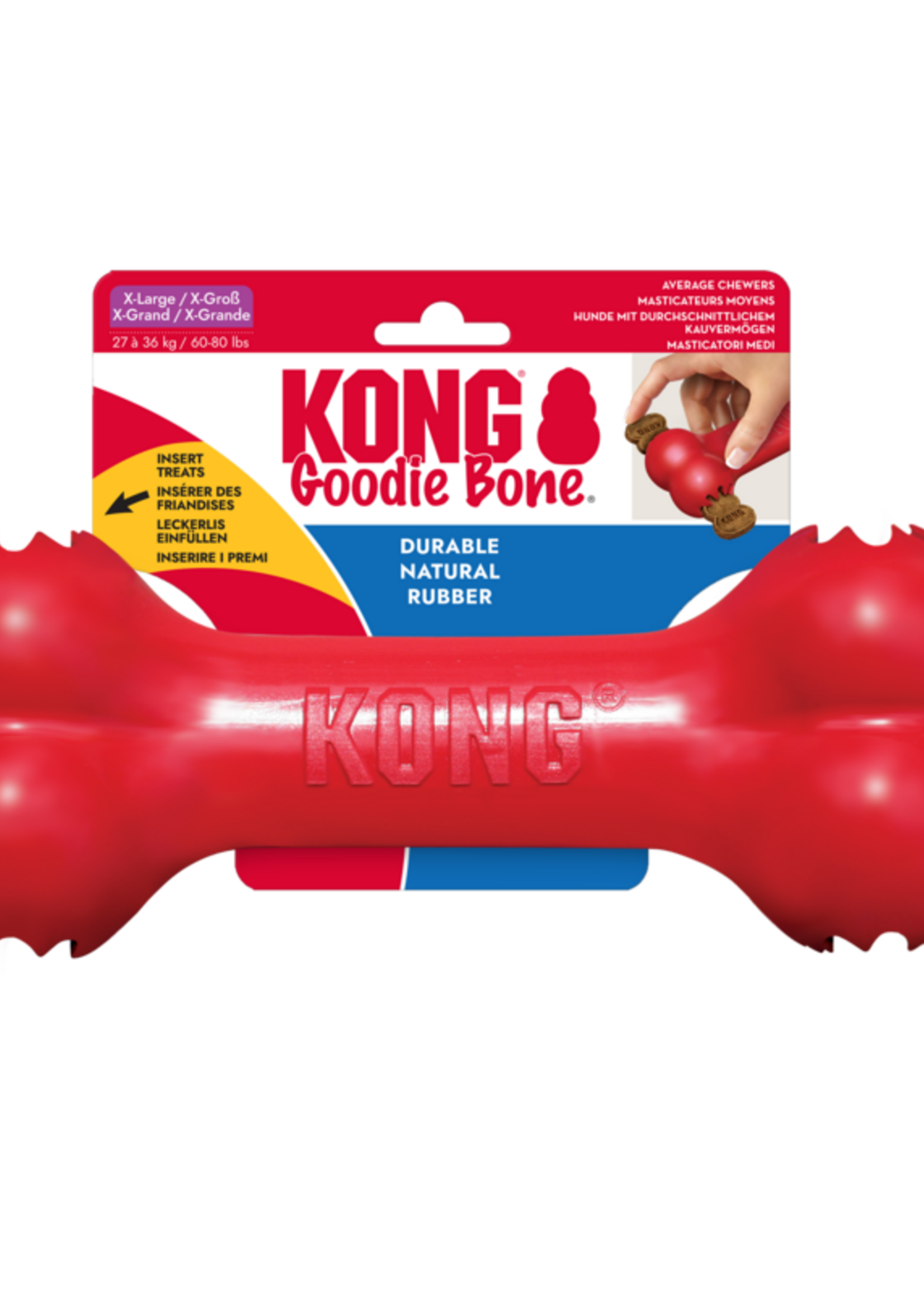 KONG KONG Goodie Bone Rood XL