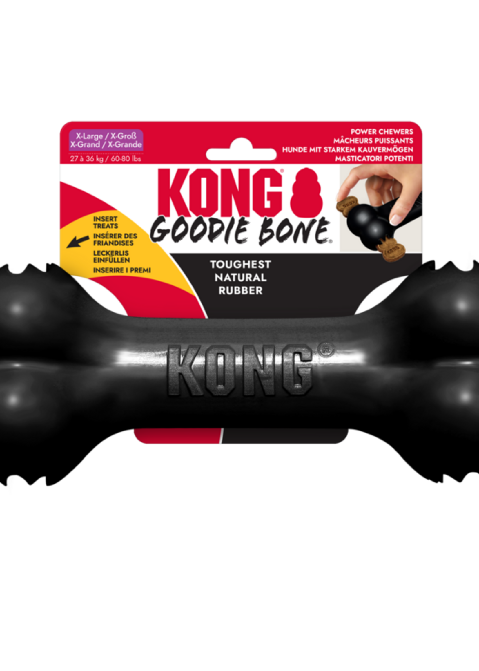 KONG KONG Goodie Bone Zwart XL
