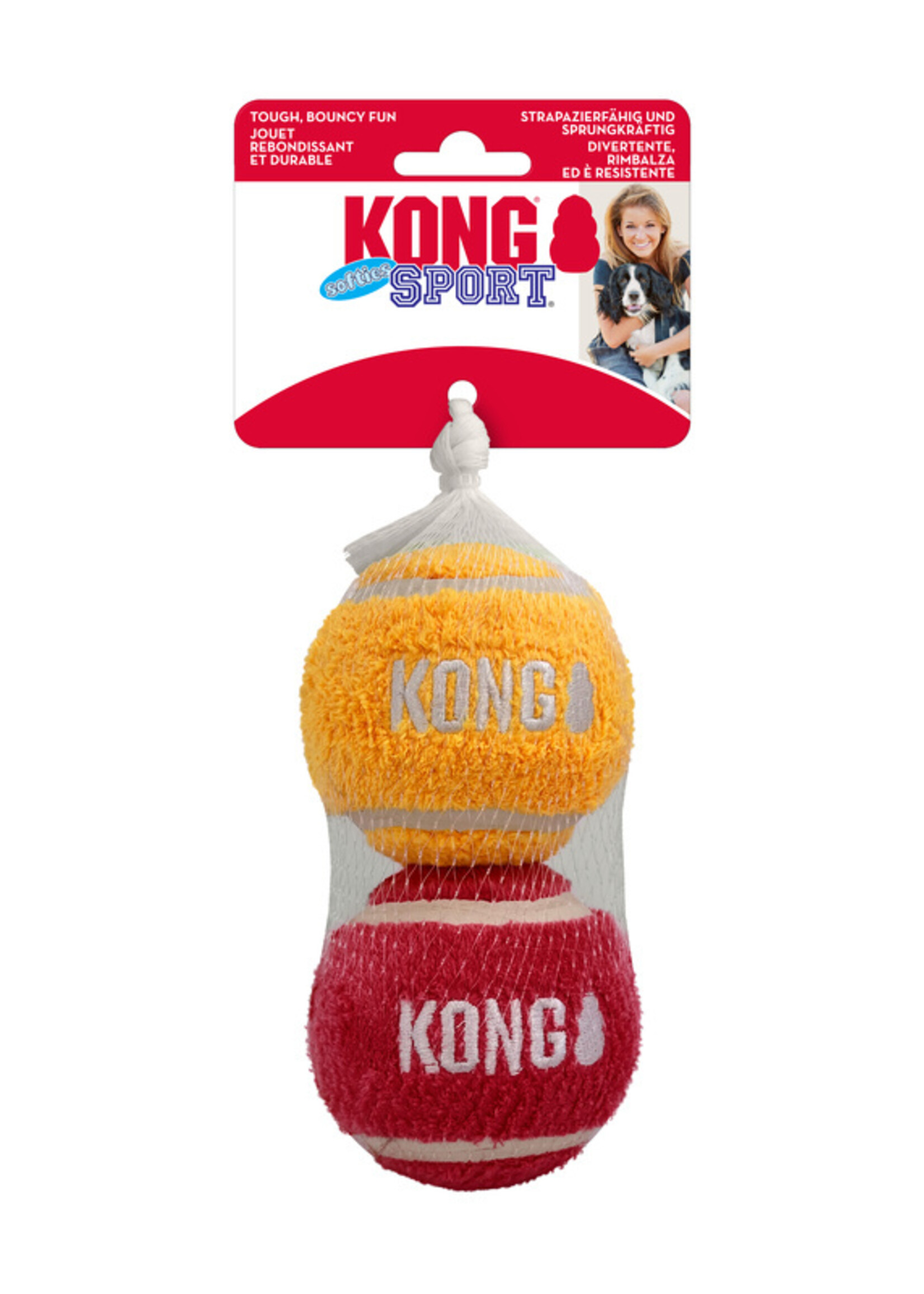 KONG KONG Sport Softies Ball Assorted L (2-pack)