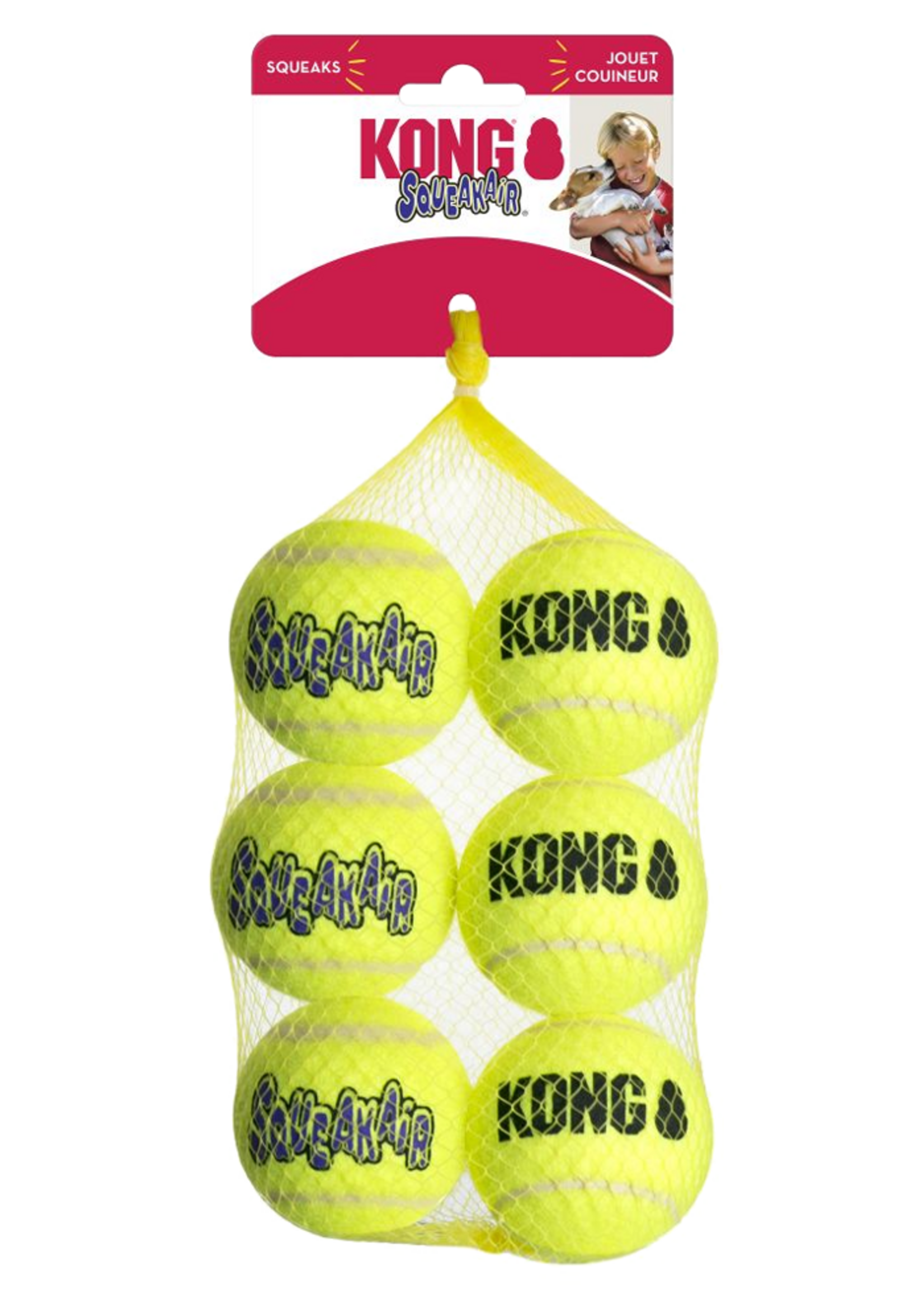 KONG KONG SqueakAir® Balls M 6-Pack