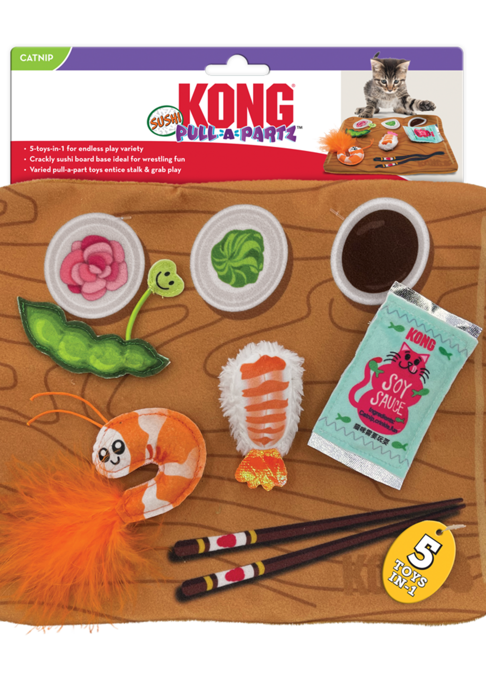 KONG KONG Pull-A-Partz Sushi