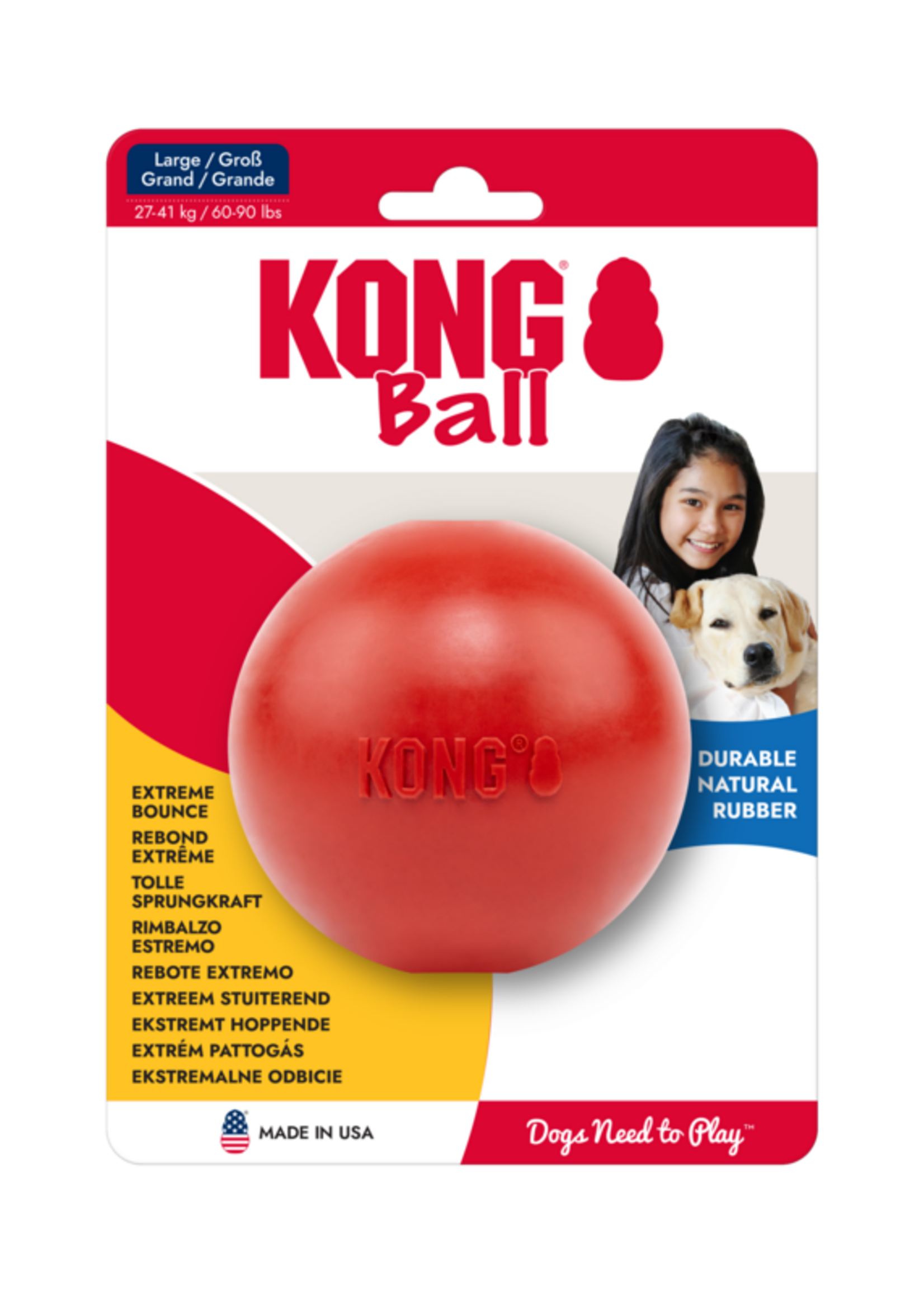 KONG KONG Extreme Ball Met Gat Rood L