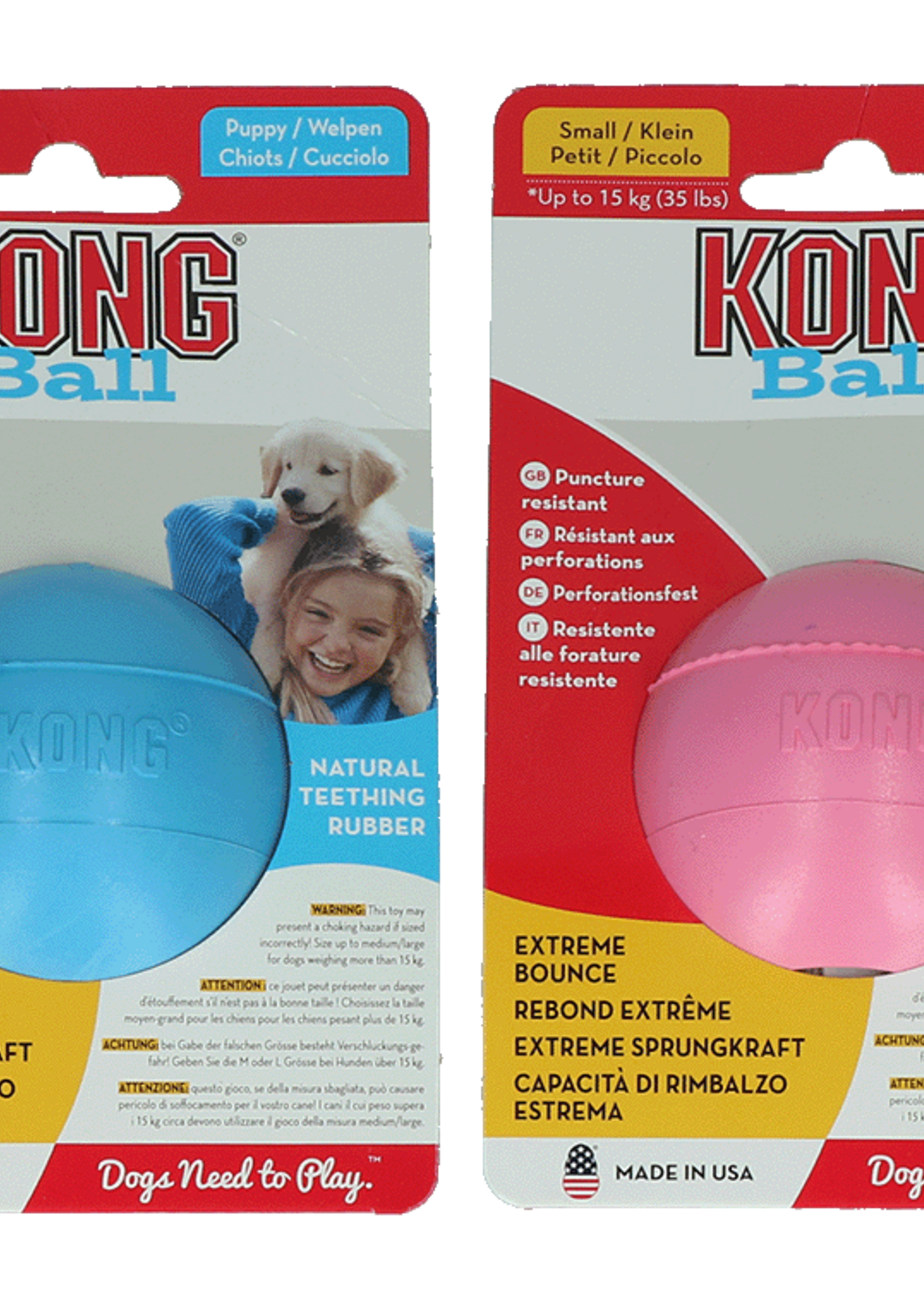 KONG KONG Puppy Ball Assorti S