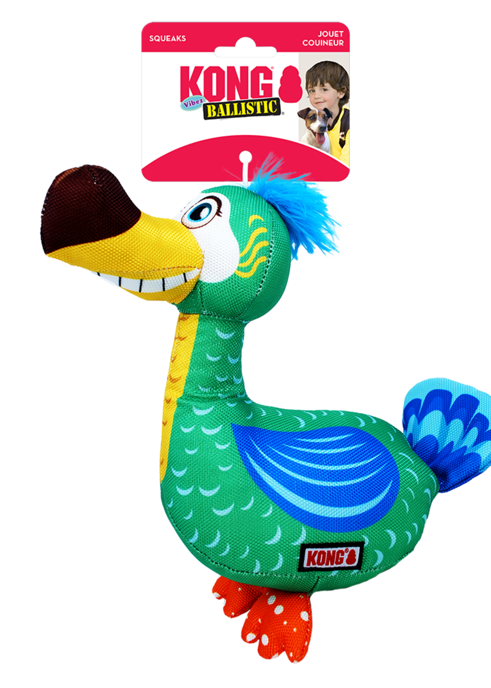 KONG KONG Ballistic Vibez Birds S/M Assorti