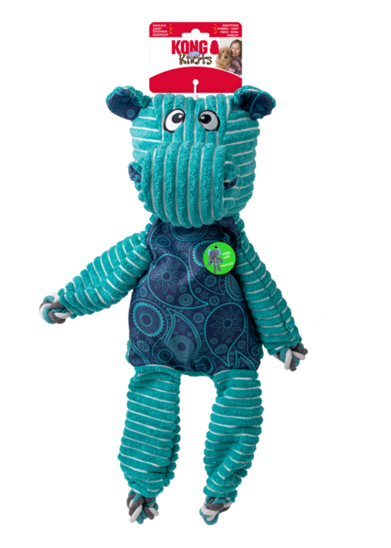 KONG KONG Knots Floppy Hippo
