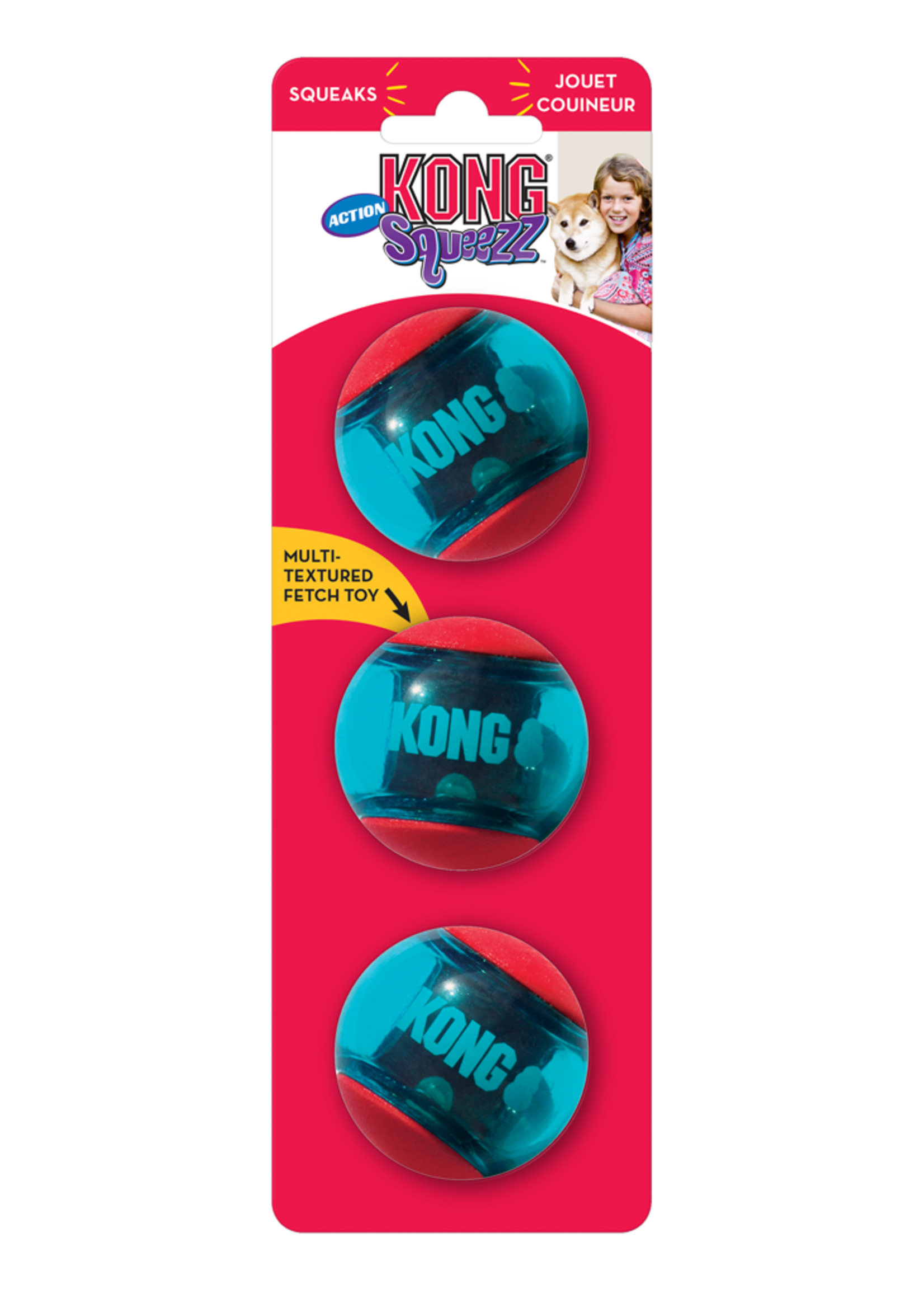KONG KONG Squeezz® Action Ball Red S