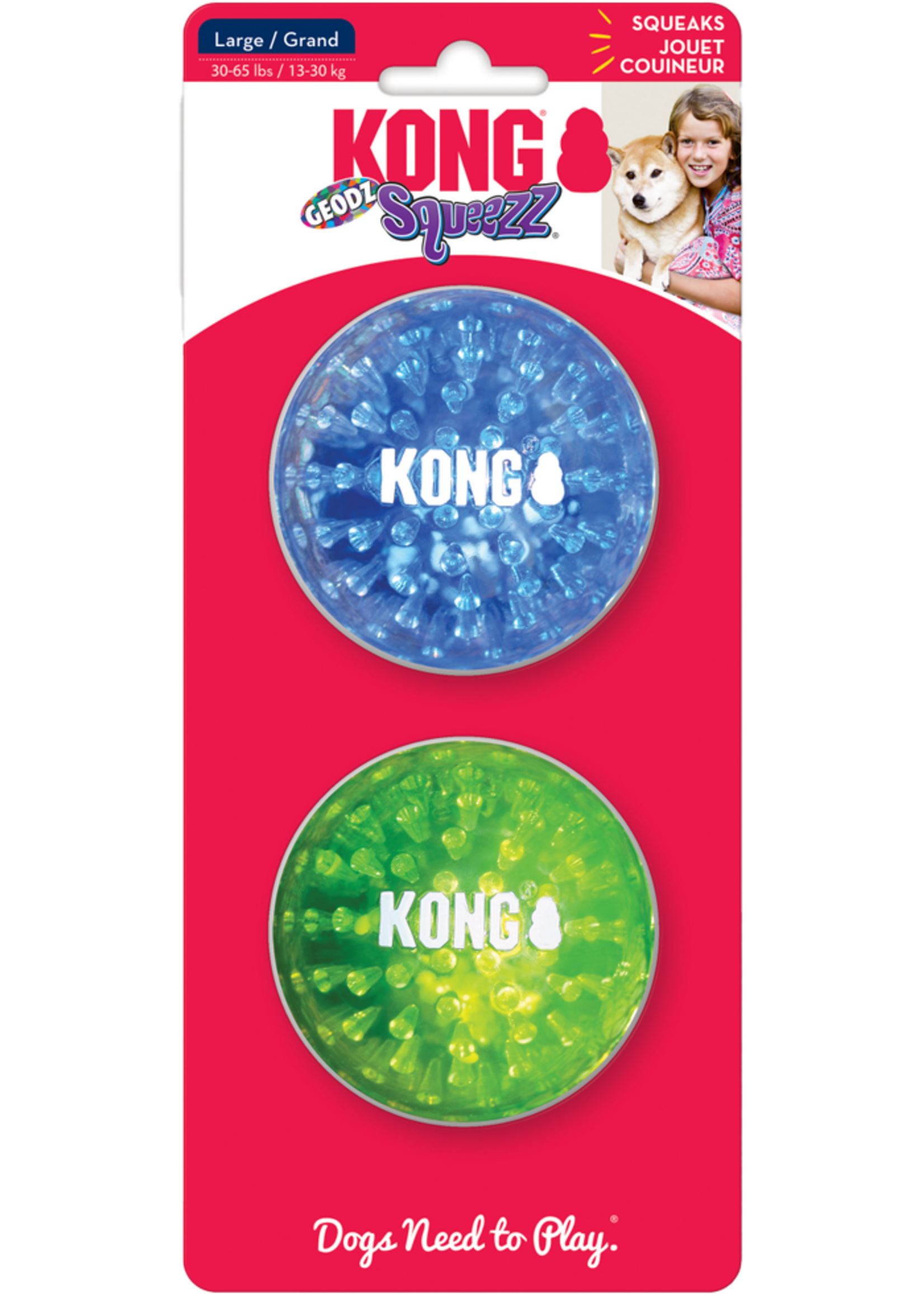 KONG KONG Squeezz® Geodz Assorti 2-Pack