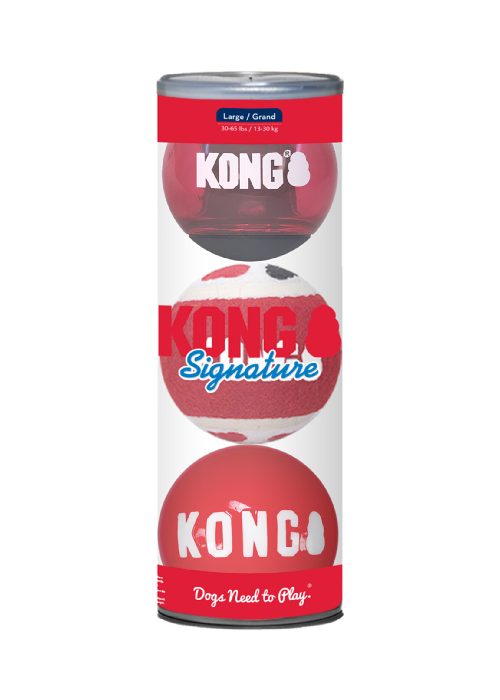 KONG KONG Signature Balls 3-Pack L